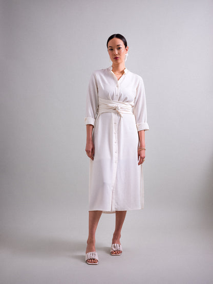 WRAP DRESS with lining